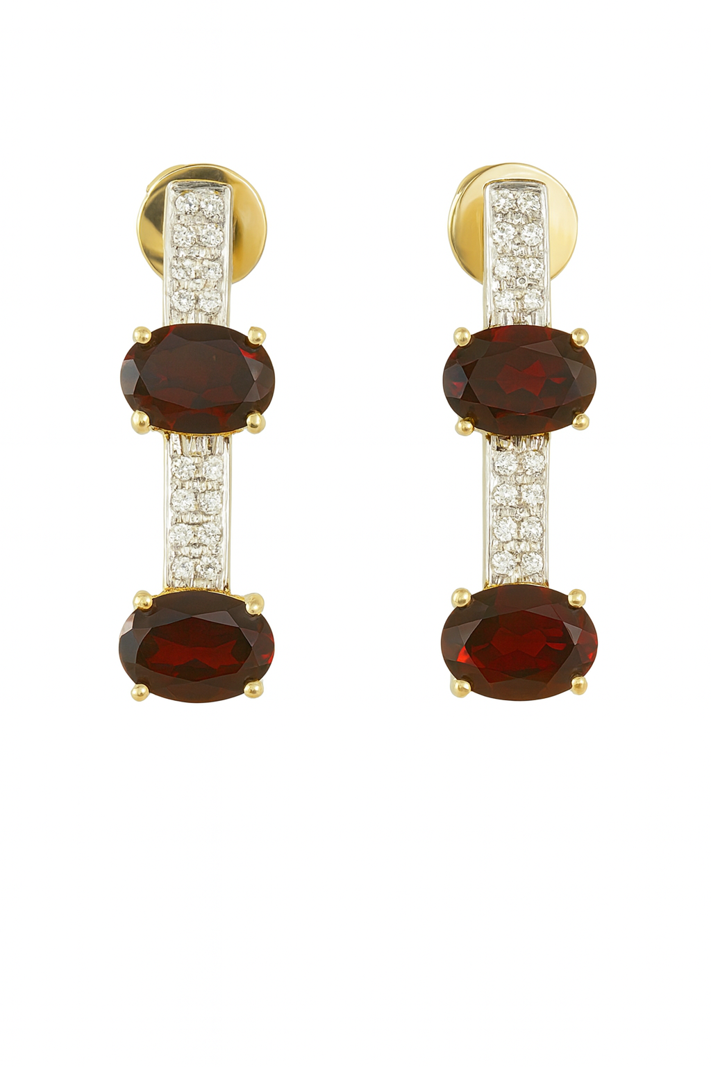 Beautiful 18 Kt Gold  Natural Diamond Earing